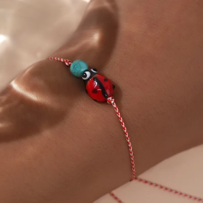 Charming Turquoise Beetle Bracelets